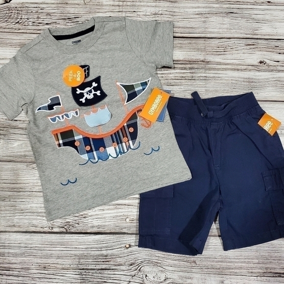 Gymboree Pirate Outfit Pirate Ship Pirate Octopus NWT - Picture 4 of 6